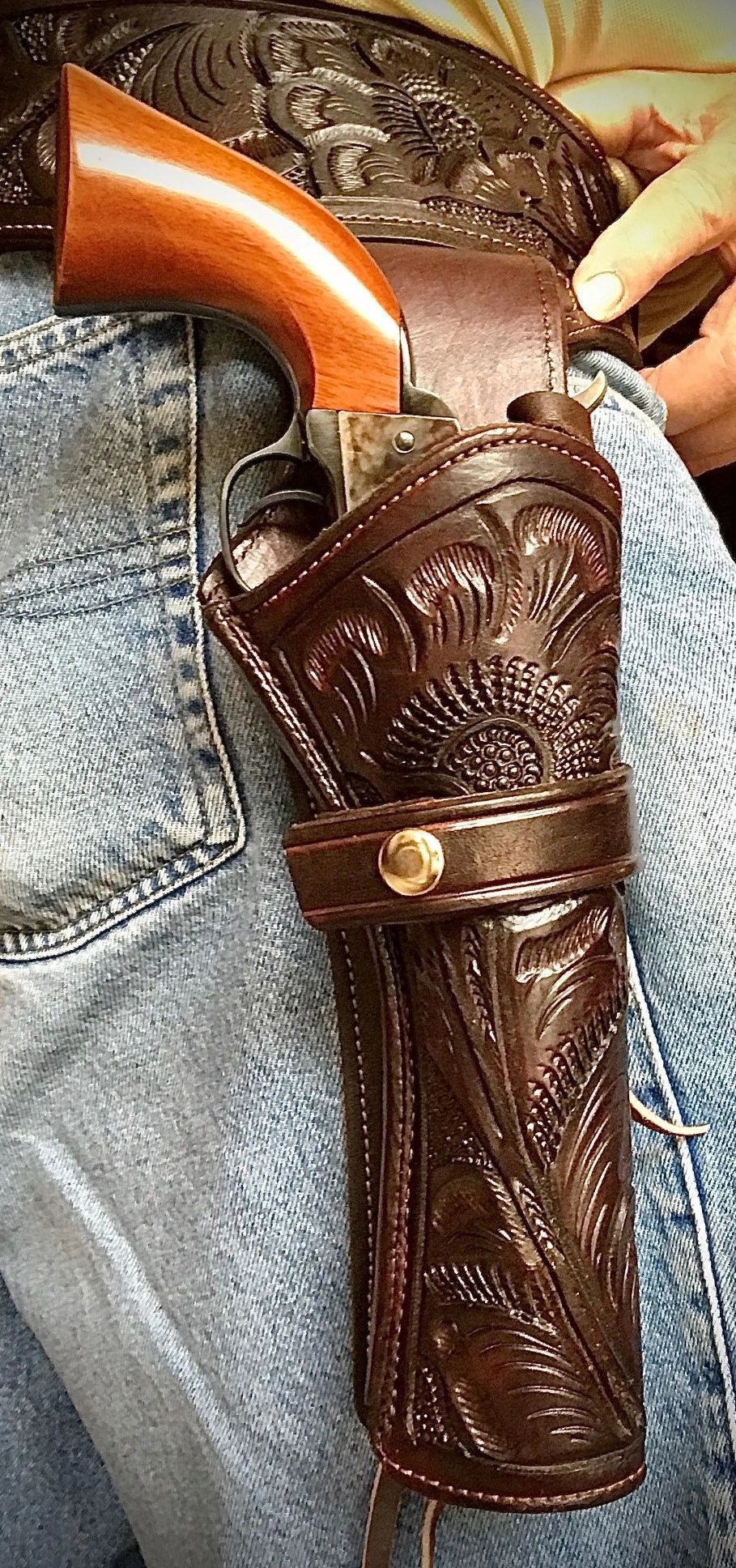 Cowboy Western Leather Holster And Belt Rigs Leathertownusa